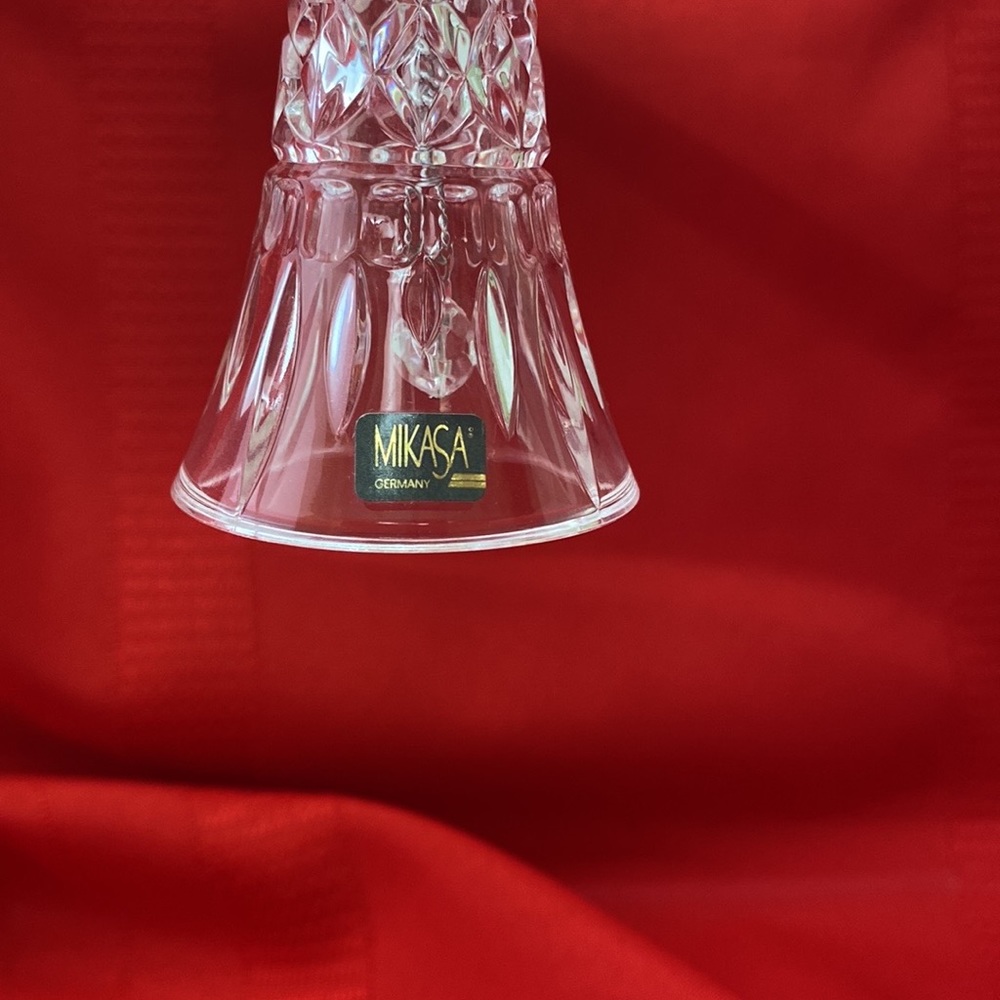 Mikasa Crystal  "Heavenly Music" Colonial Bell Christmas Ornament - Picture 3 of 6